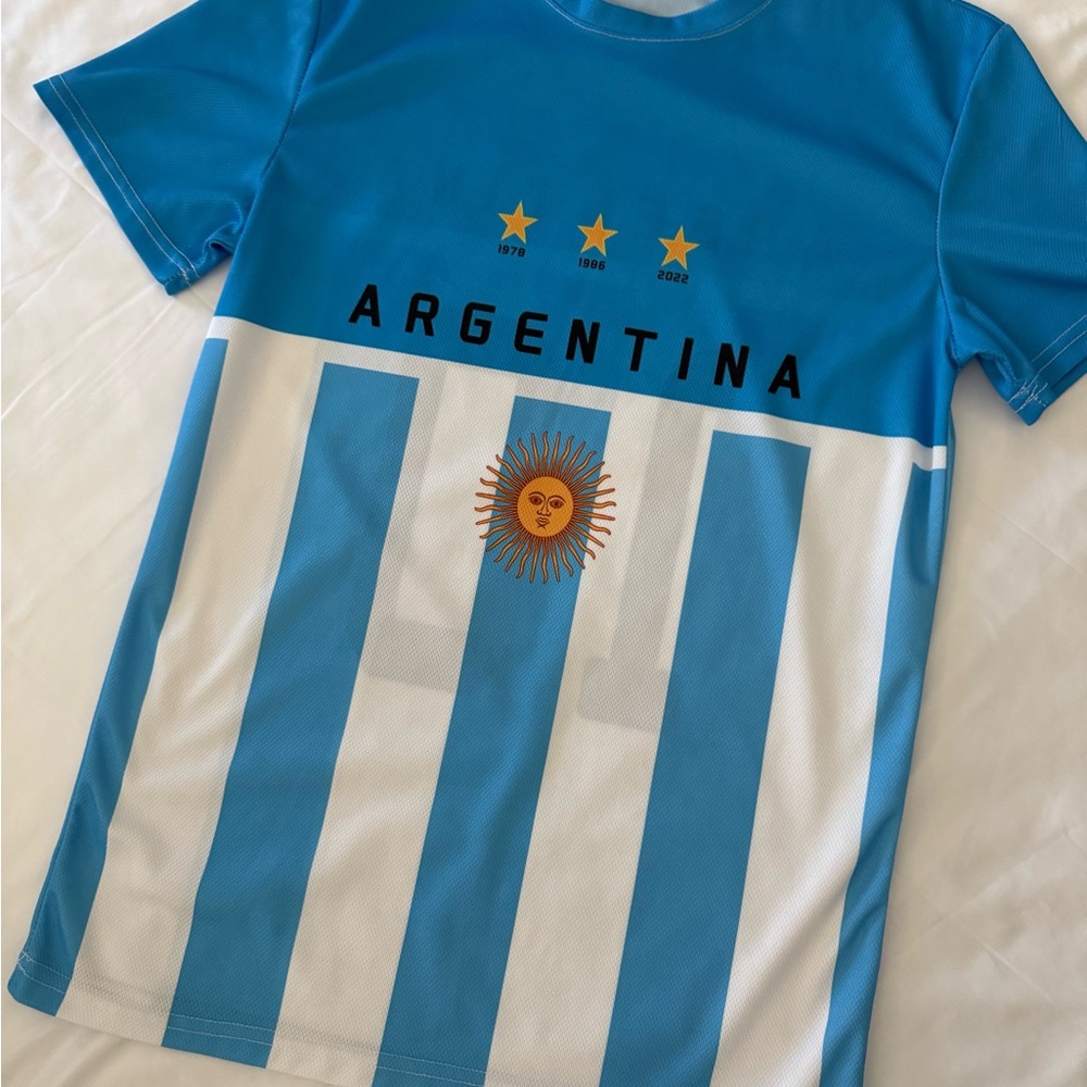 Argentina 2022 World Cup Fan Jersey Men Small